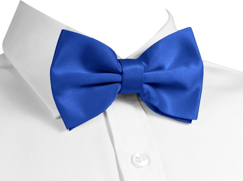 Trilece Bow Ties for Men - Mens Solid Color Formal Pre Tied Bowtie and Pocket Square Sets - Mens Bowties Bow Tie Sets - Image 2
